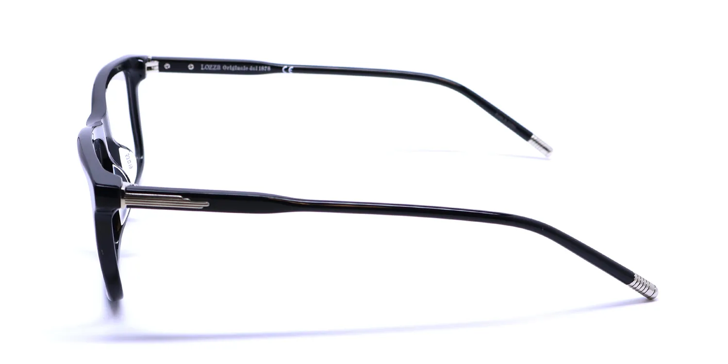 Lozza Vl4237 0700 Eyeglasses Black 53mm 4
