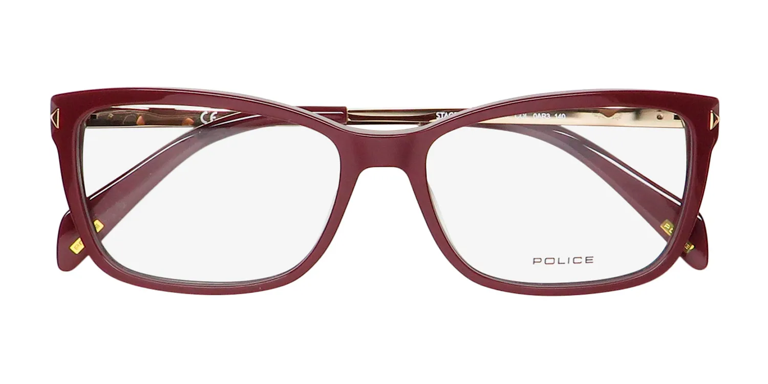 Police Vpla87 Stagedive 5 0ar3 Eyeglasses Burgundy 53mm 2