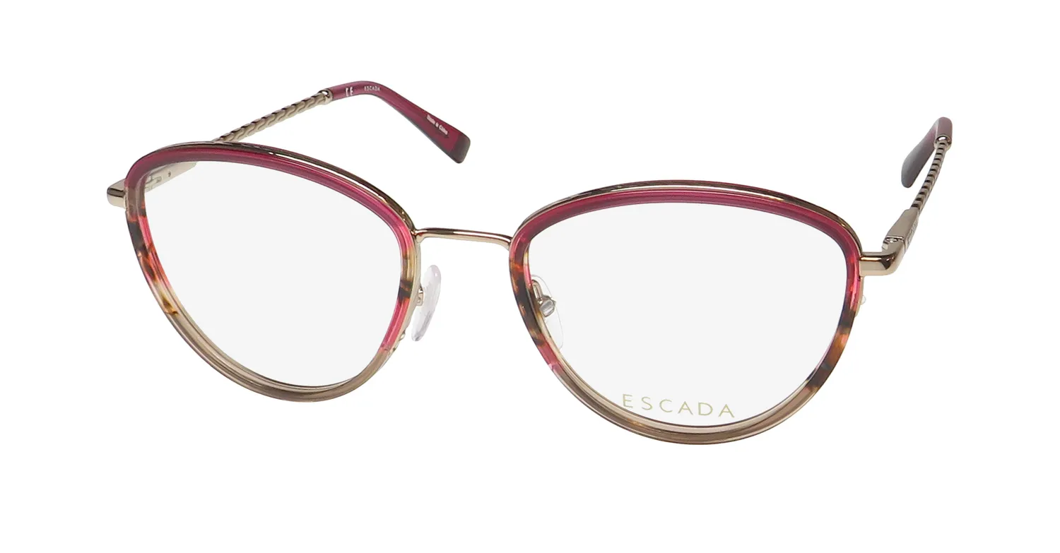 Escada Vesb61 0a39 Eyeglasses Red 53mm