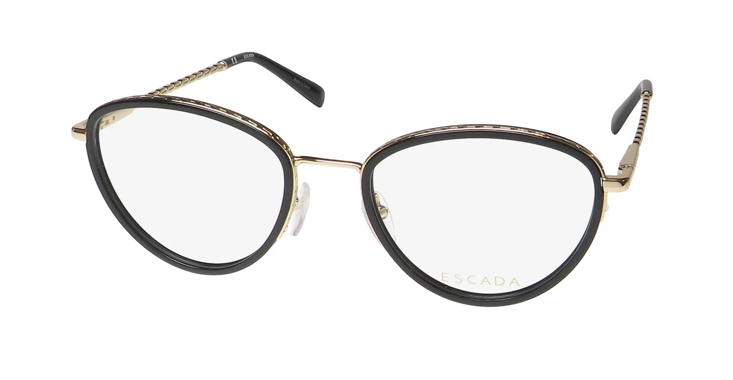 Escada Vesb61 300y Eyeglasses Black 53mm