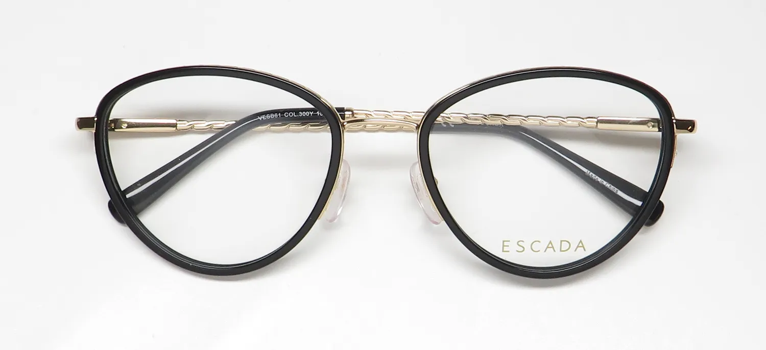 Escada Vesb61 300y Eyeglasses Black 53mm 2