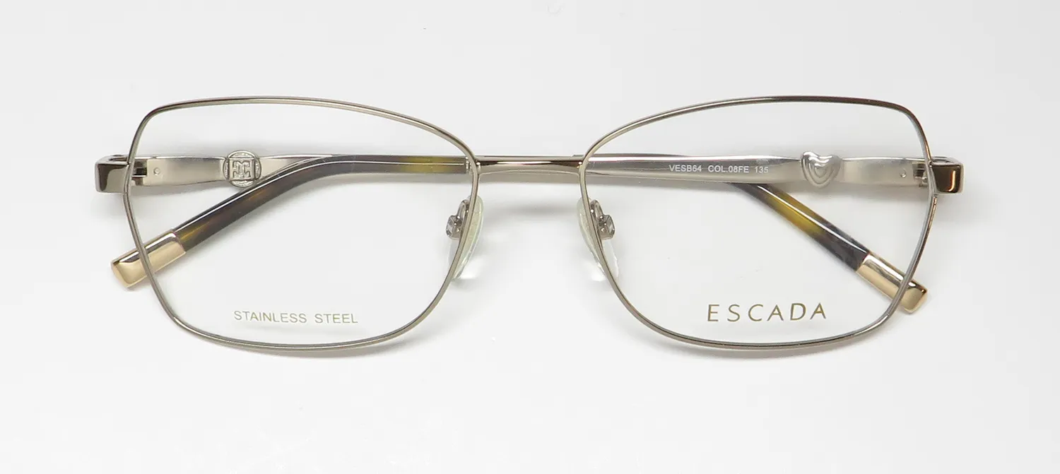 Escada Vesb64 08fe Eyeglasses Silver 55mm 2