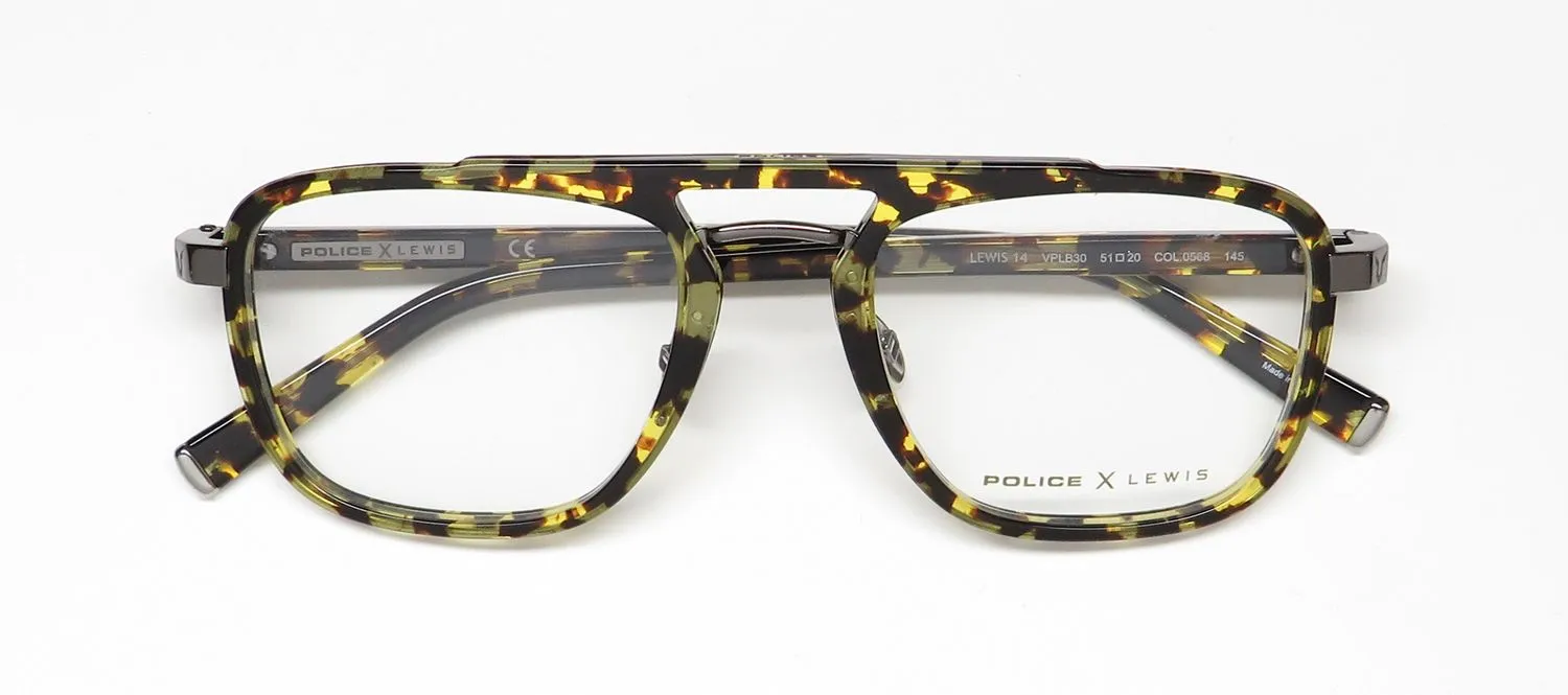 Police Lewis Hamilton 14 Vplb30 0568 Eyeglasses Tortoise 51mm 2