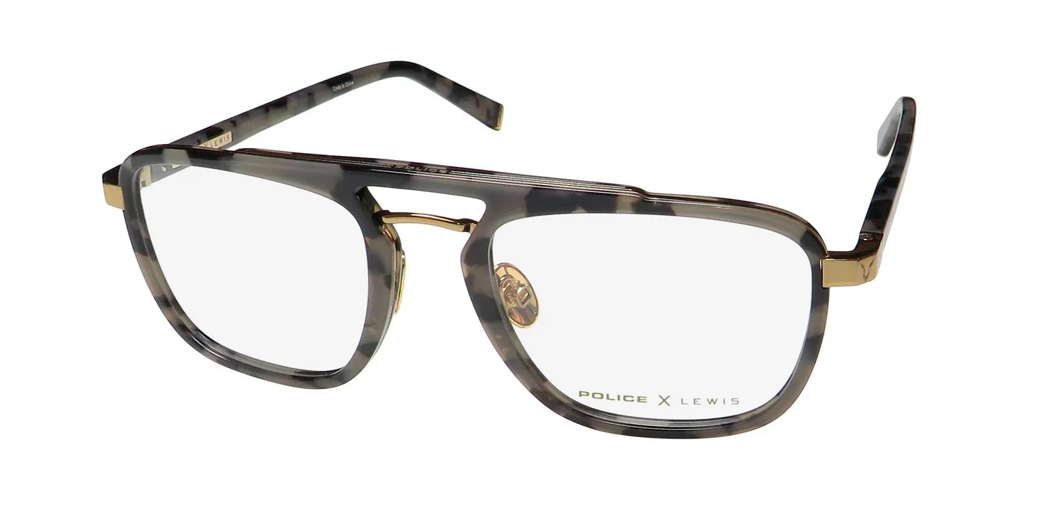 Police Lewis Hamilton 14 Vplb30 08ff Eyeglasses Gray Tortoise 51mm