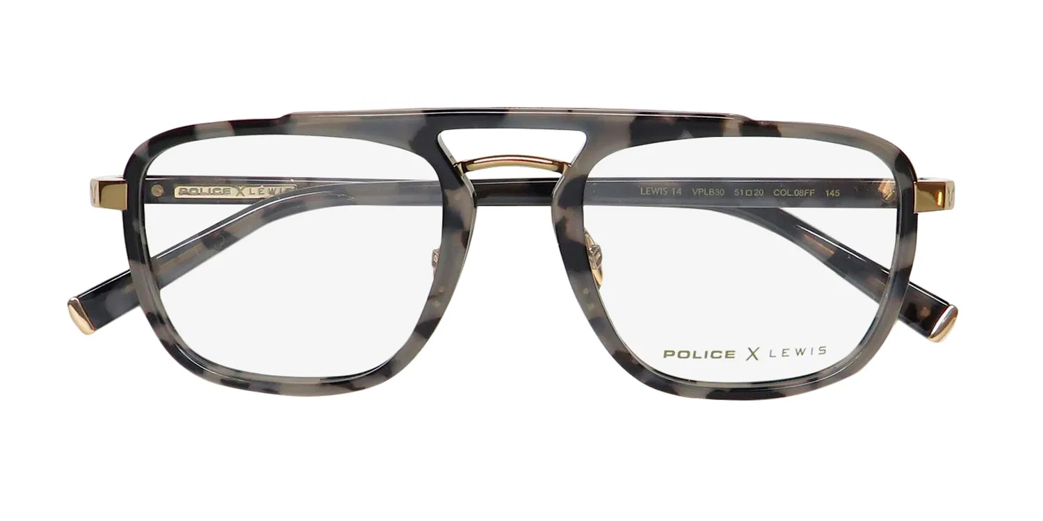 Police Lewis Hamilton 14 Vplb30 08ff Eyeglasses Gray Tortoise 51mm 2