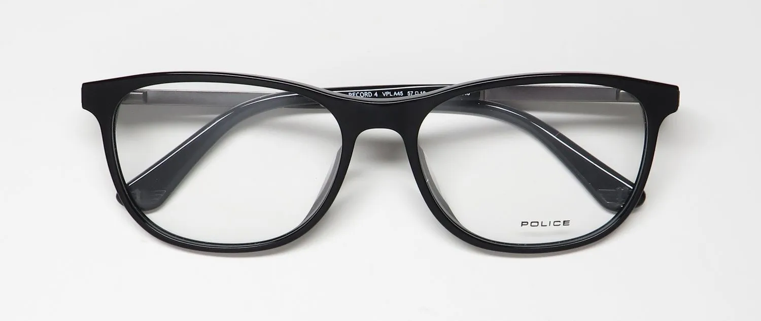 Police Vpla45 Record 4 0700 Eyeglasses Black 57mm 2