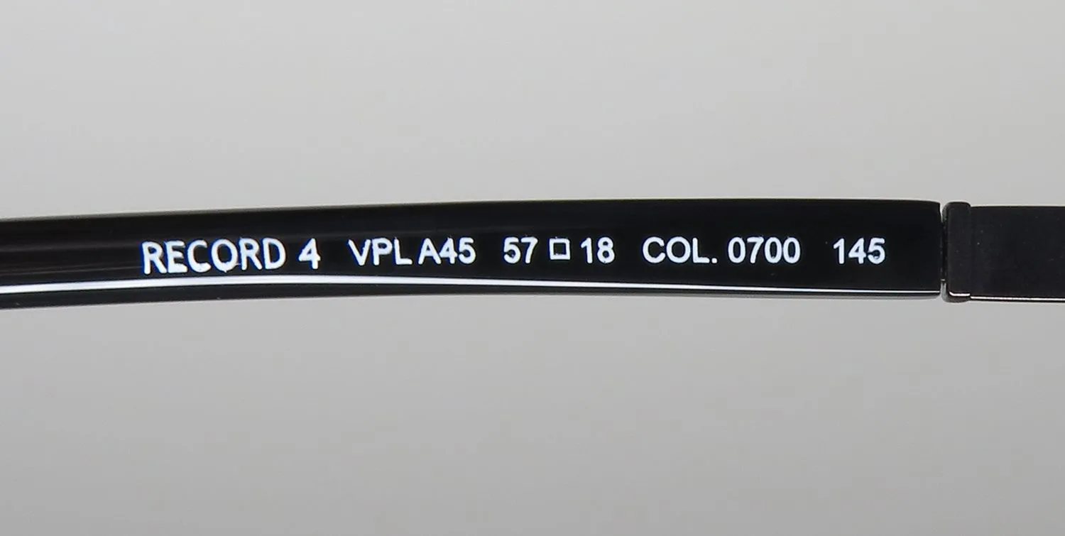 Police Vpla45 Record 4 0700 Eyeglasses Black 57mm 8