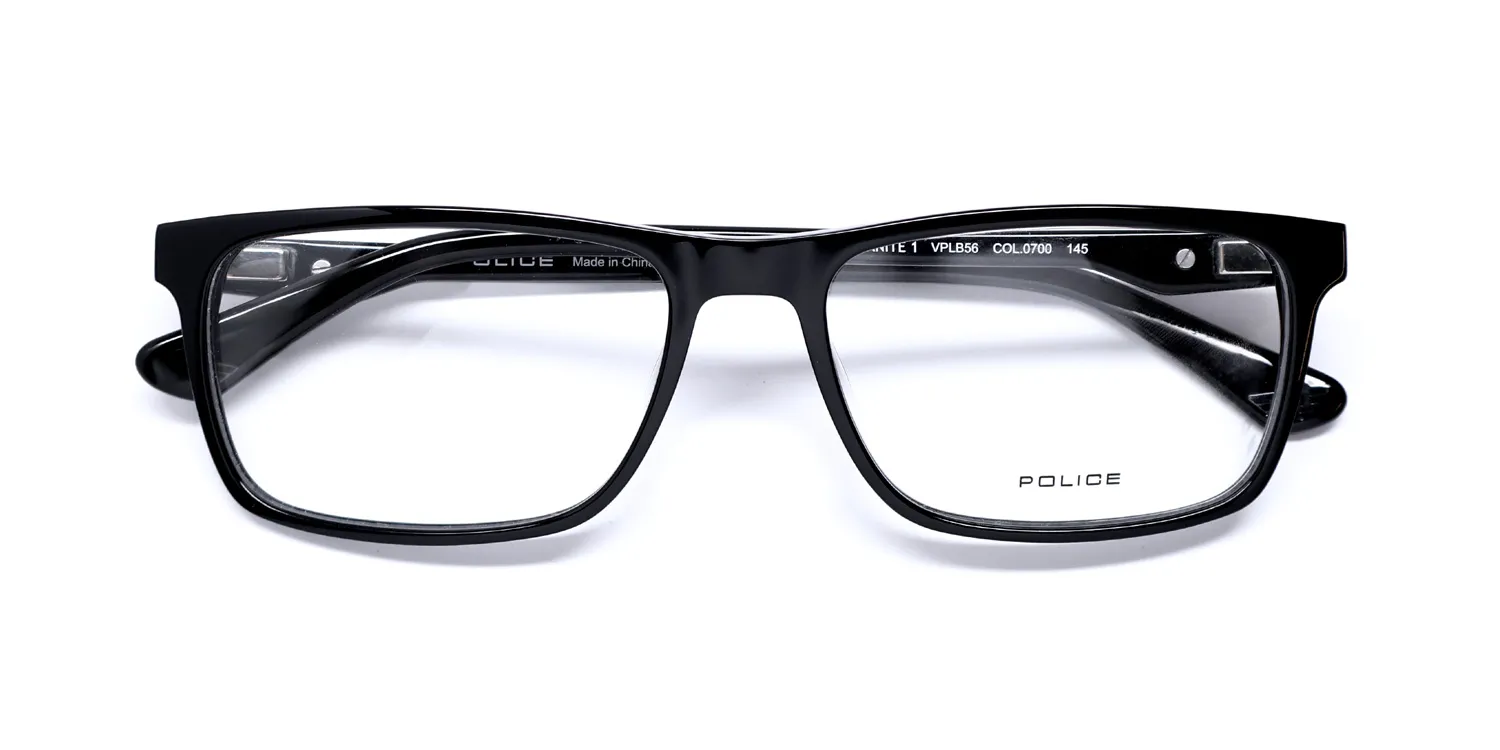Police Vplb56 Urbanite 1 0700 Eyeglasses Black 57mm 2