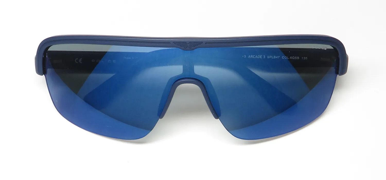 Police Splb47 6qsb Sunglasses Matte Night Blue 99mm 2