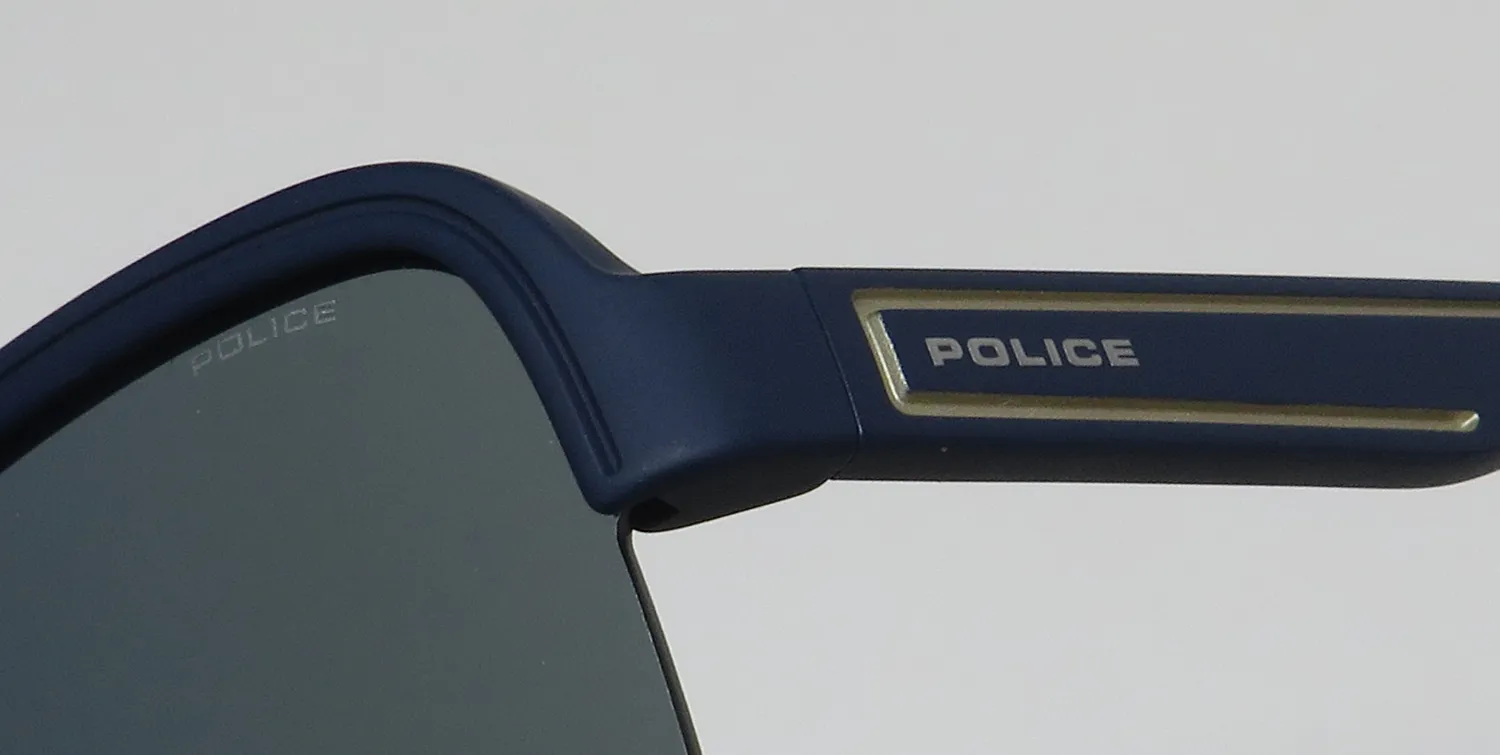 Police Splb47 6qsb Sunglasses Matte Night Blue 99mm 6