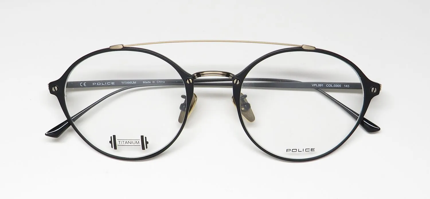 Police Vpl991 0305 Eyeglasses Black 52mm 2