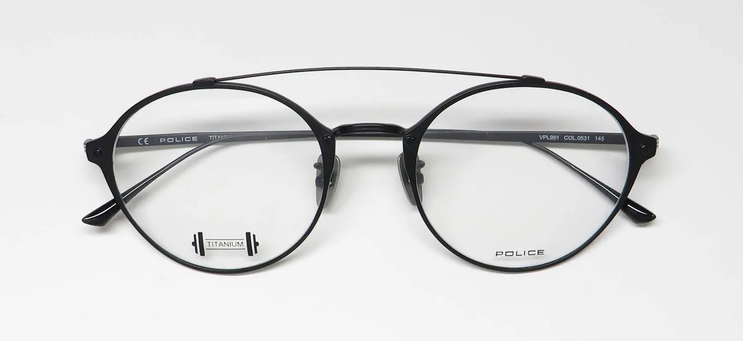 Police Vpl991 0531 Eyeglasses Black 52mm 2