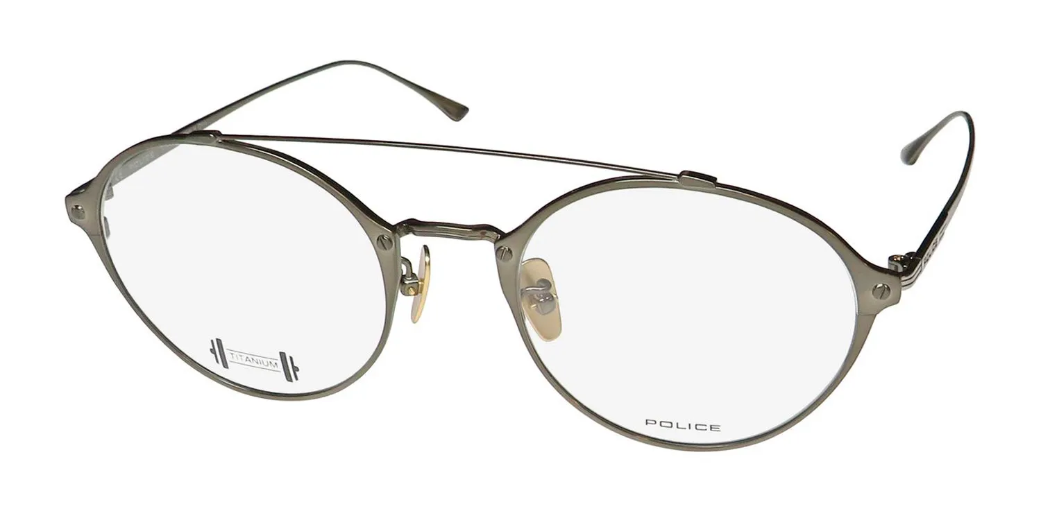 Police Vpl991 0s29 Eyeglasses Olive 52mm