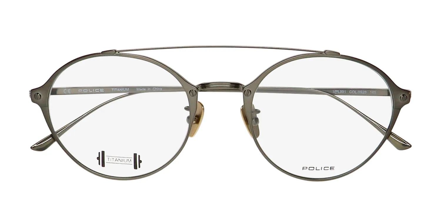 Police Vpl991 0s29 Eyeglasses Olive 52mm 2