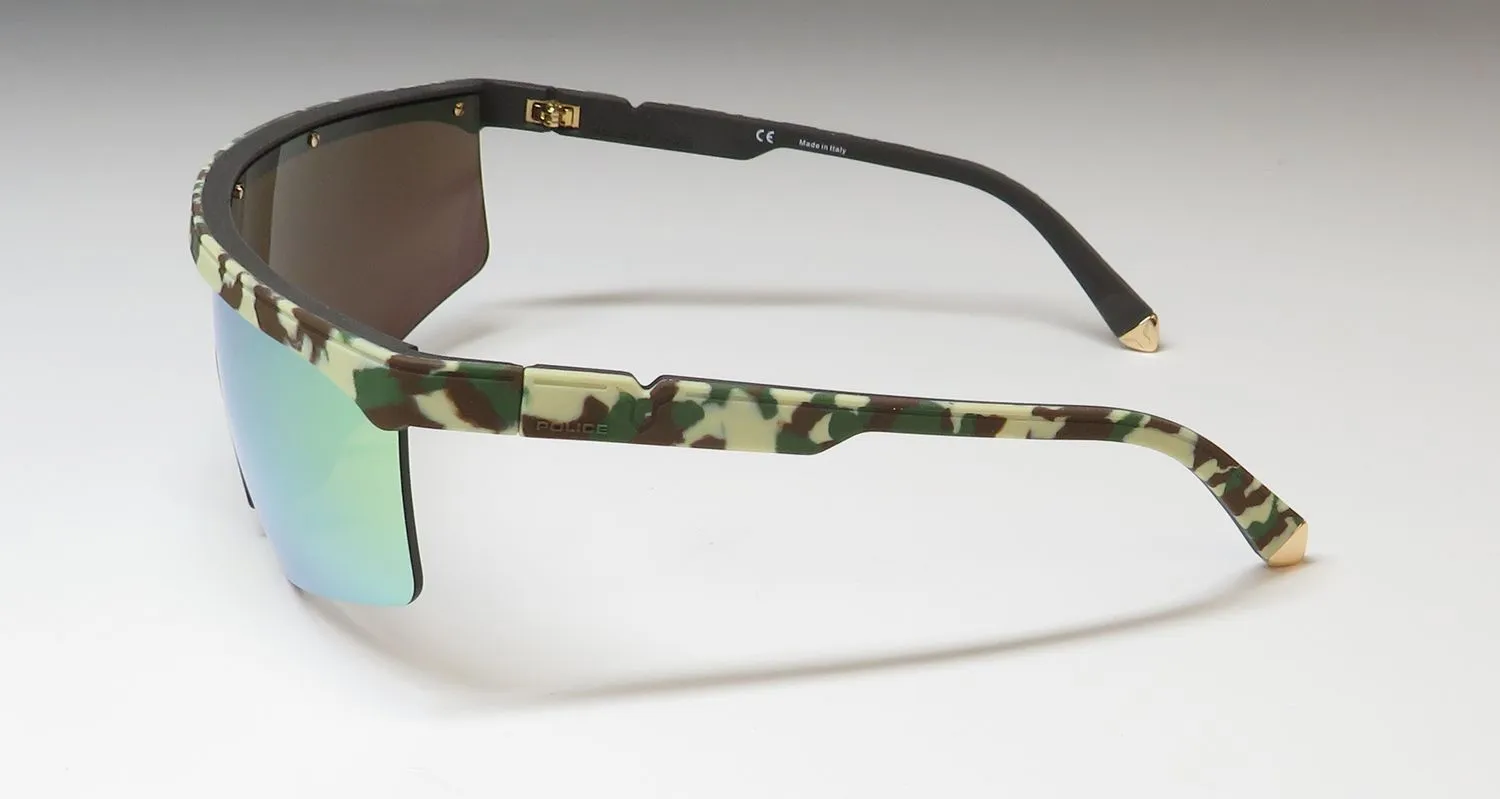 Police Lewis Hamilton 07 Spla28 xajg Sunglasses Army Green 99mm 4