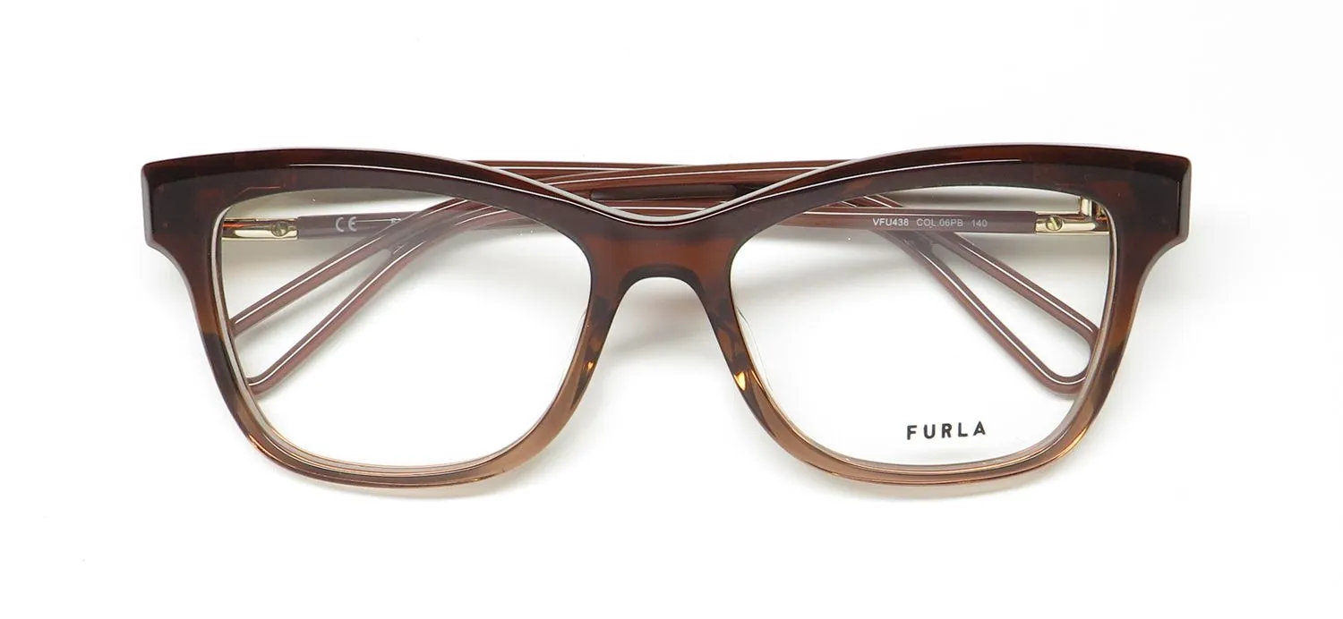Furla Vfu438 06pb Eyeglasses Gradient Crystal Brown 53mm 2