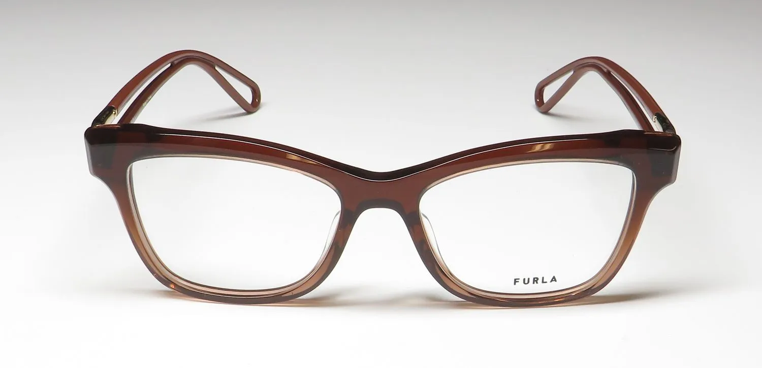 Furla Vfu438 06pb Eyeglasses Gradient Crystal Brown 53mm 3