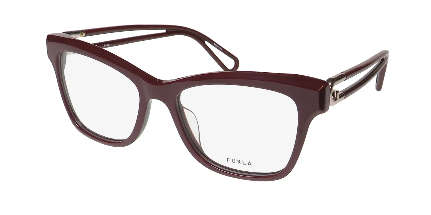 Furla Vfu438 09hb Eyeglasses Burgundy 53mm