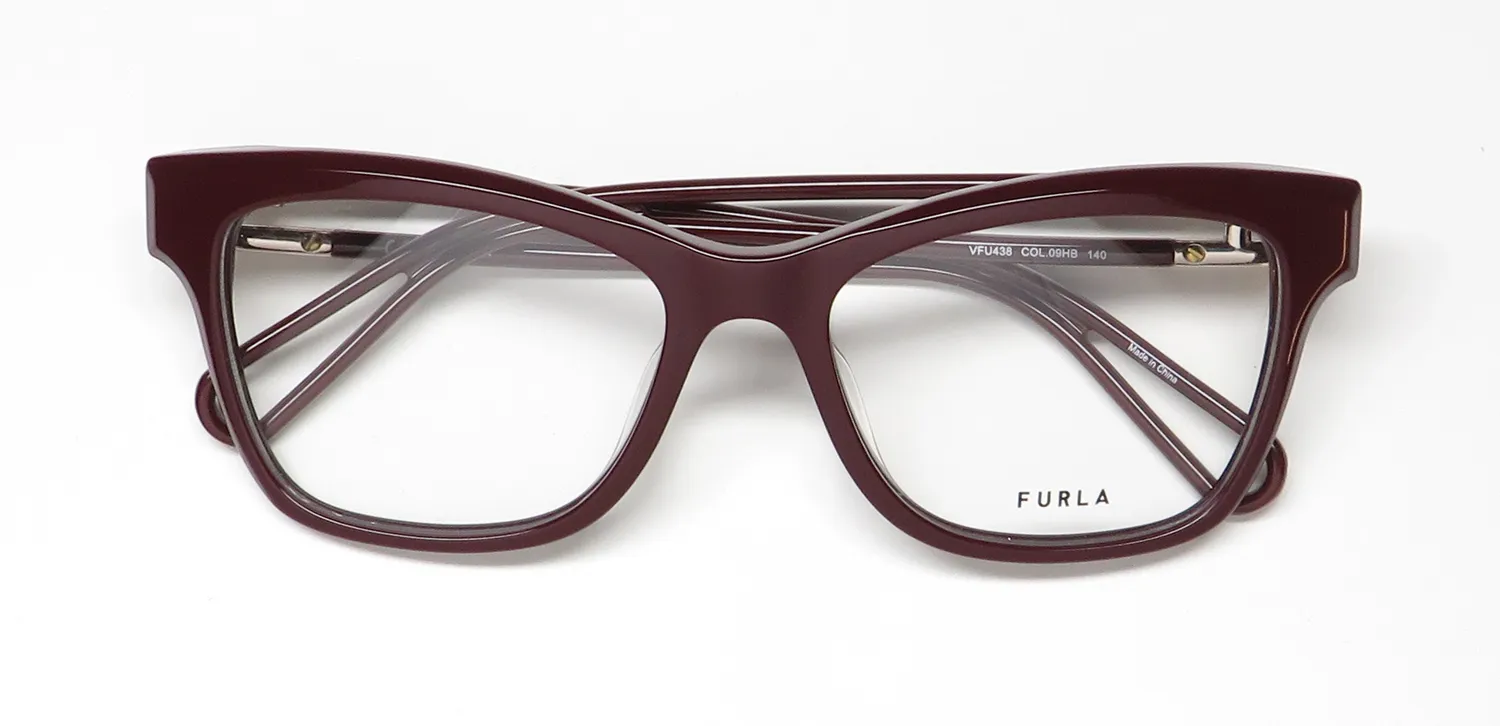 Furla Vfu438 09hb Eyeglasses Burgundy 53mm 2