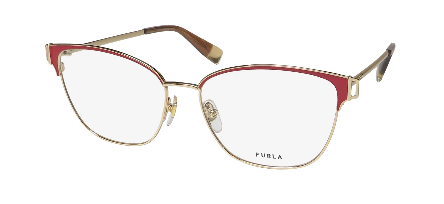 Furla Vfu443 0357 Eyeglasses Gold 55mm