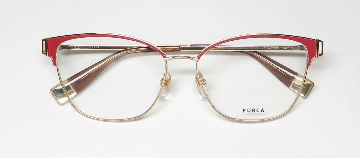Furla Vfu443 0357 Eyeglasses Gold 55mm 2
