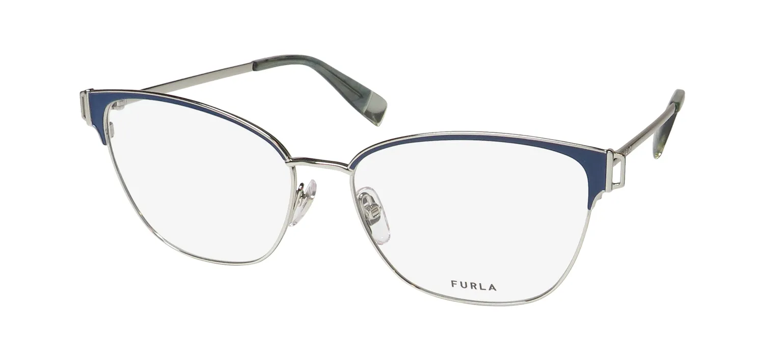 Furla Vfu443 0f94 Eyeglasses Silver 55mm
