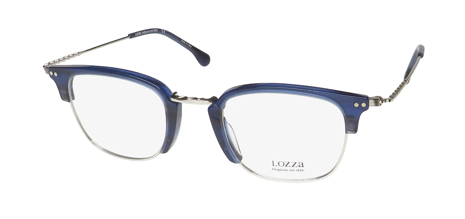 Lozza Vl2381 0579 Eyeglasses Blue 48mm