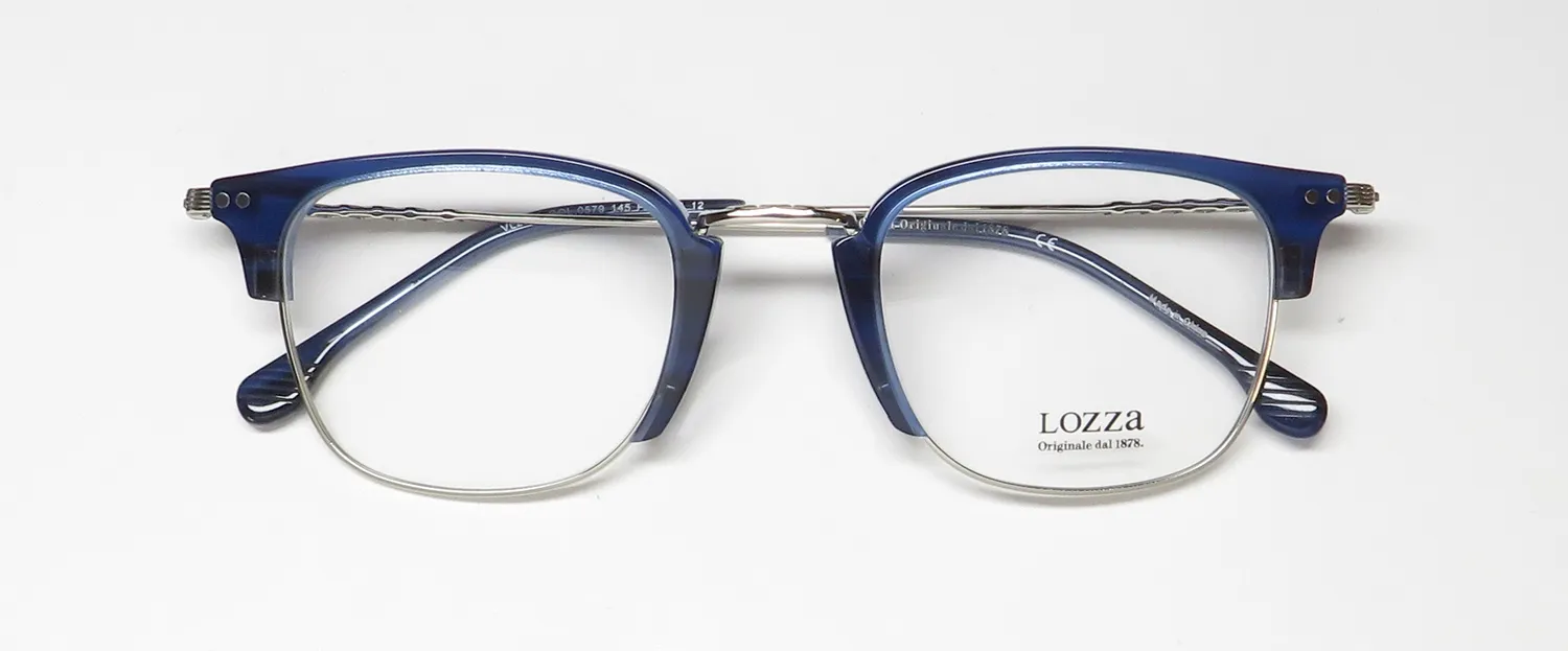Lozza Vl2381 0579 Eyeglasses Blue 48mm 2