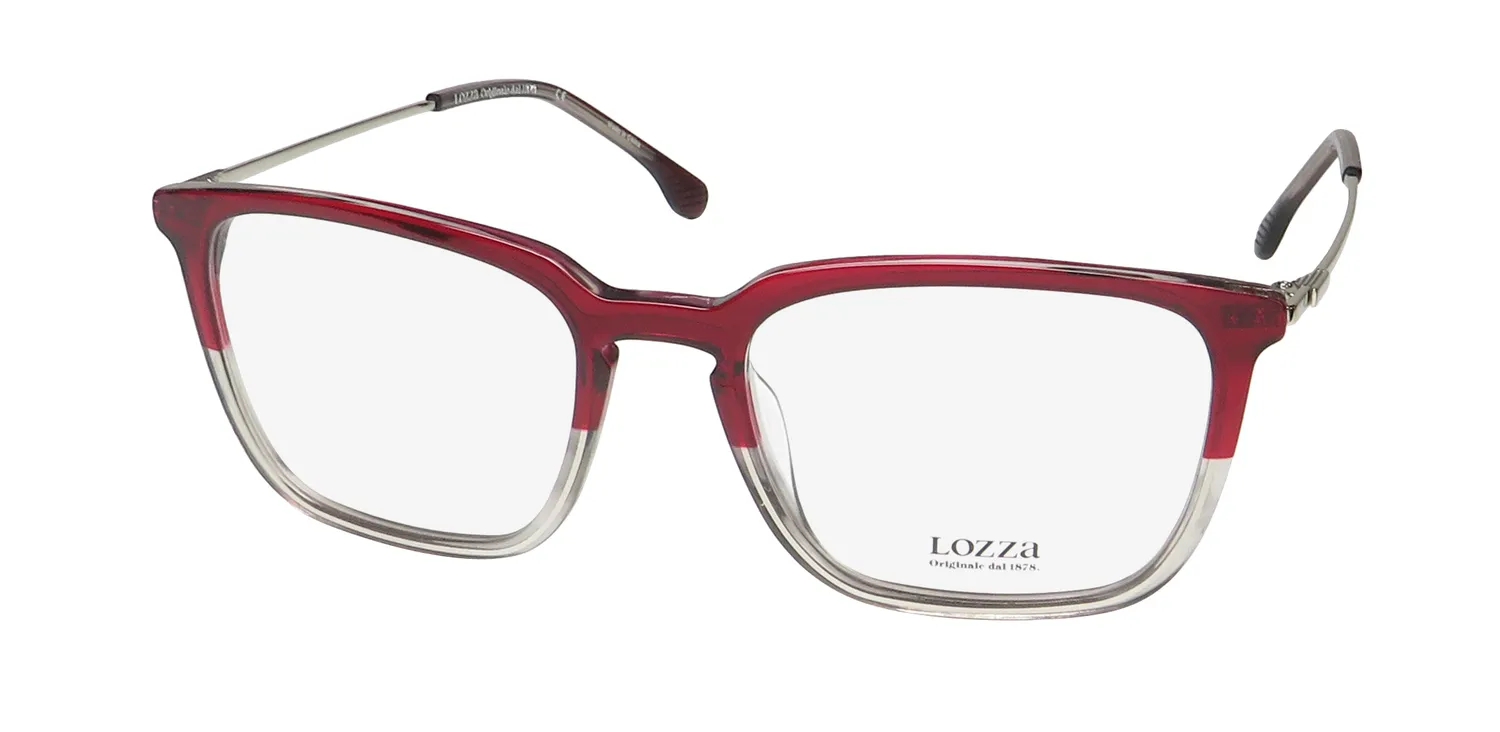 Lozza Vl4265 02as Eyeglasses Red 53mm