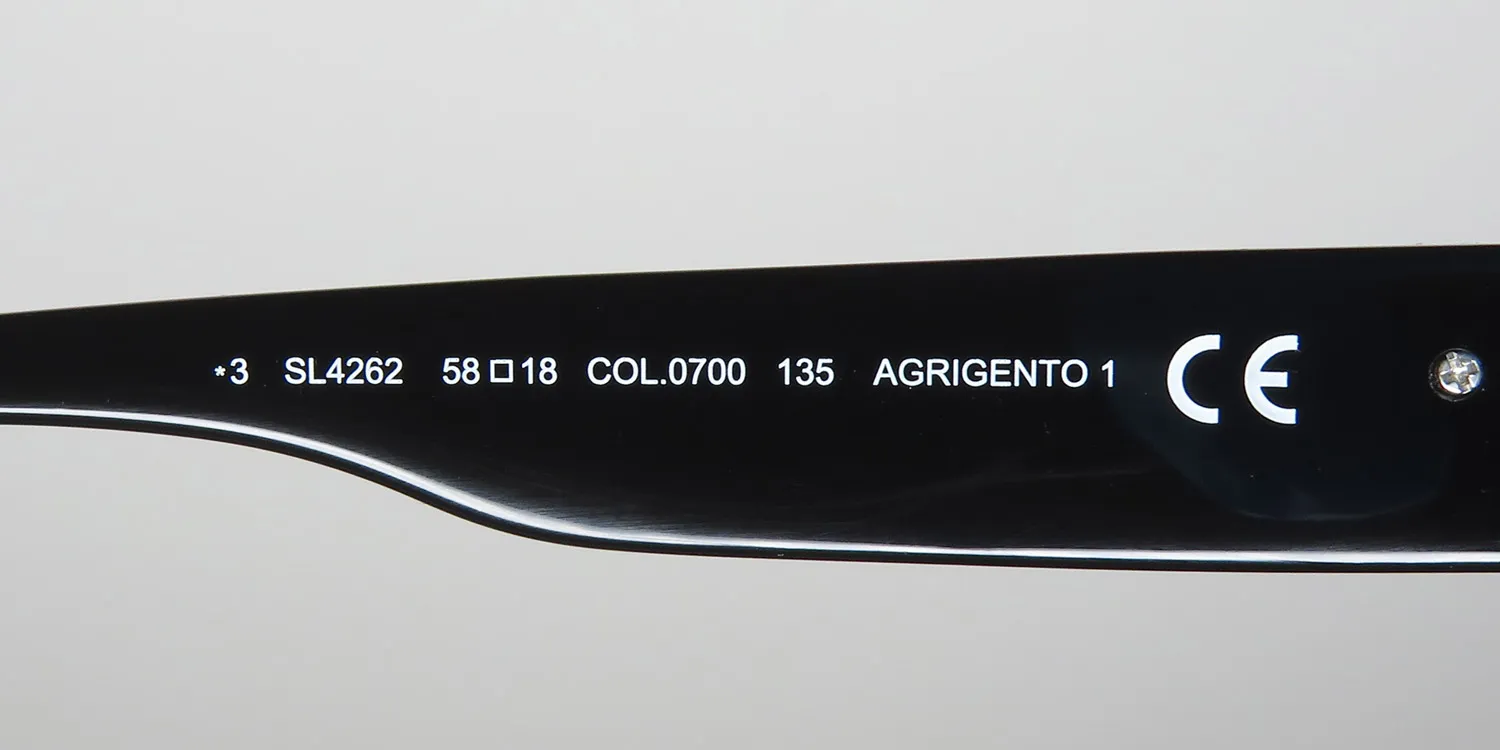 Lozza Sl4262 0700 Sunglasses Shiny Black 58mm 8