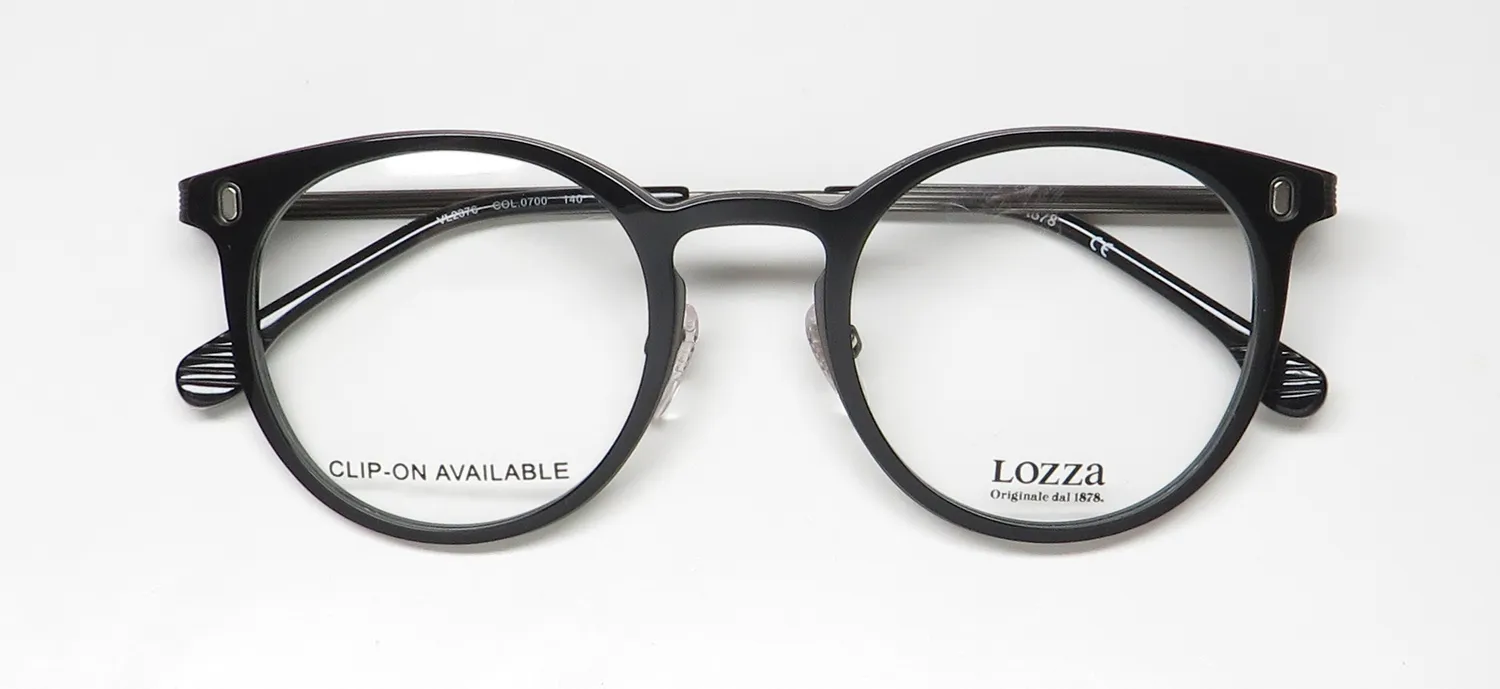 Lozza Vl2376 0700 Eyeglasses Shiny Black 48mm 2