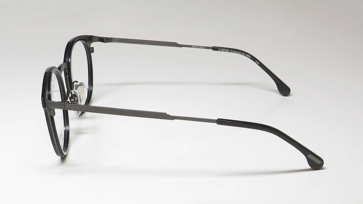 Lozza Vl2376 0700 Eyeglasses Shiny Black 48mm 4