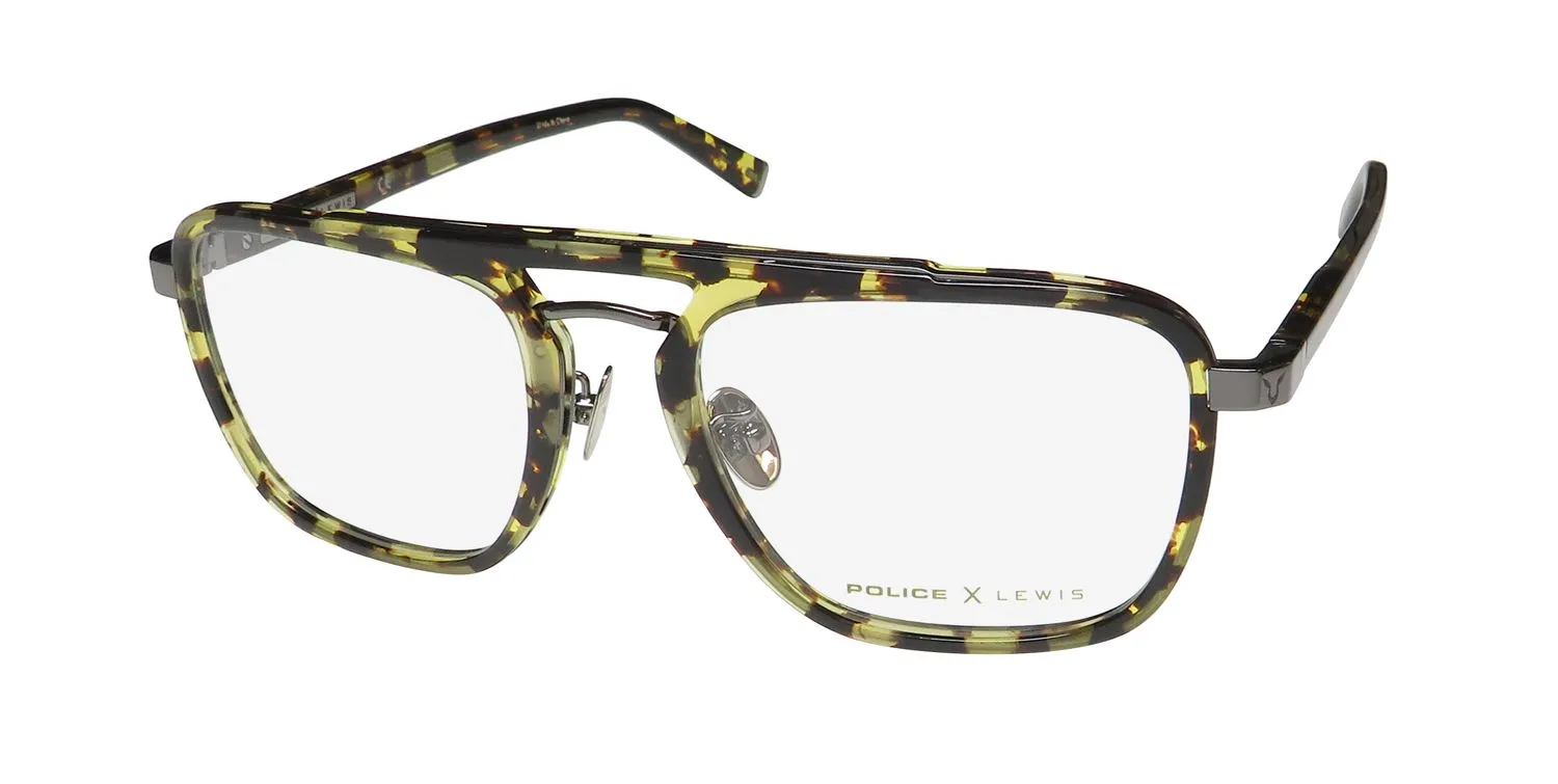 Police Lewis Hamilton 14 Vplb30 0568 Eyeglasses Tortoise 53mm