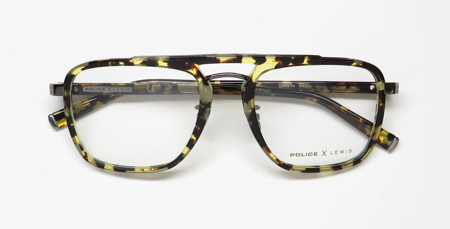 Police Lewis Hamilton 14 Vplb30 0568 Eyeglasses Tortoise 53mm 2