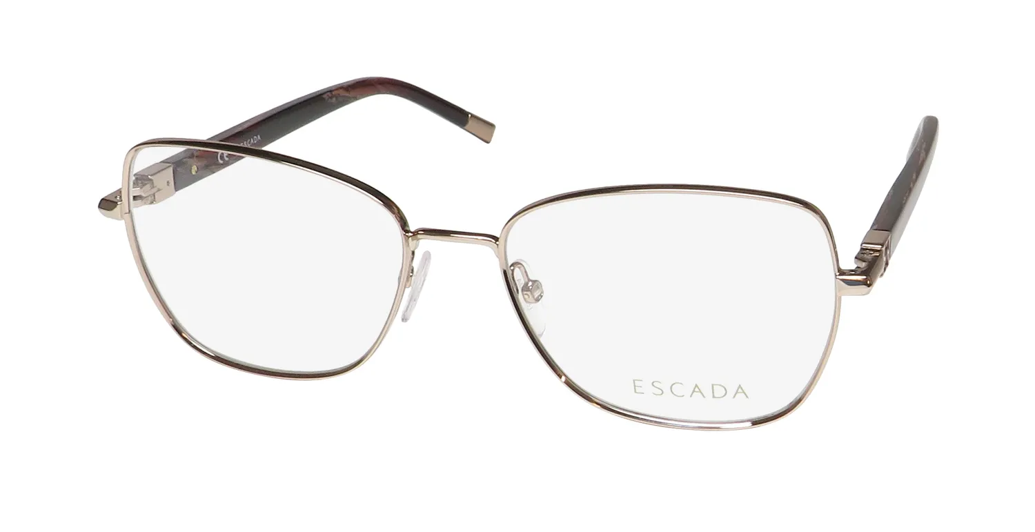 Escada Vesb97 0a39 Eyeglasses Red Gold 55mm