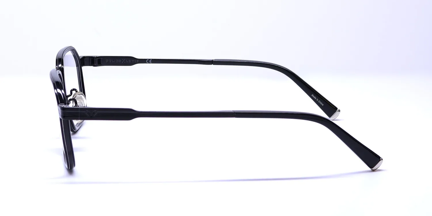 Police Lewis Hamilton 27 Vplc56 0540 Eyeglasses Black 51mm 4