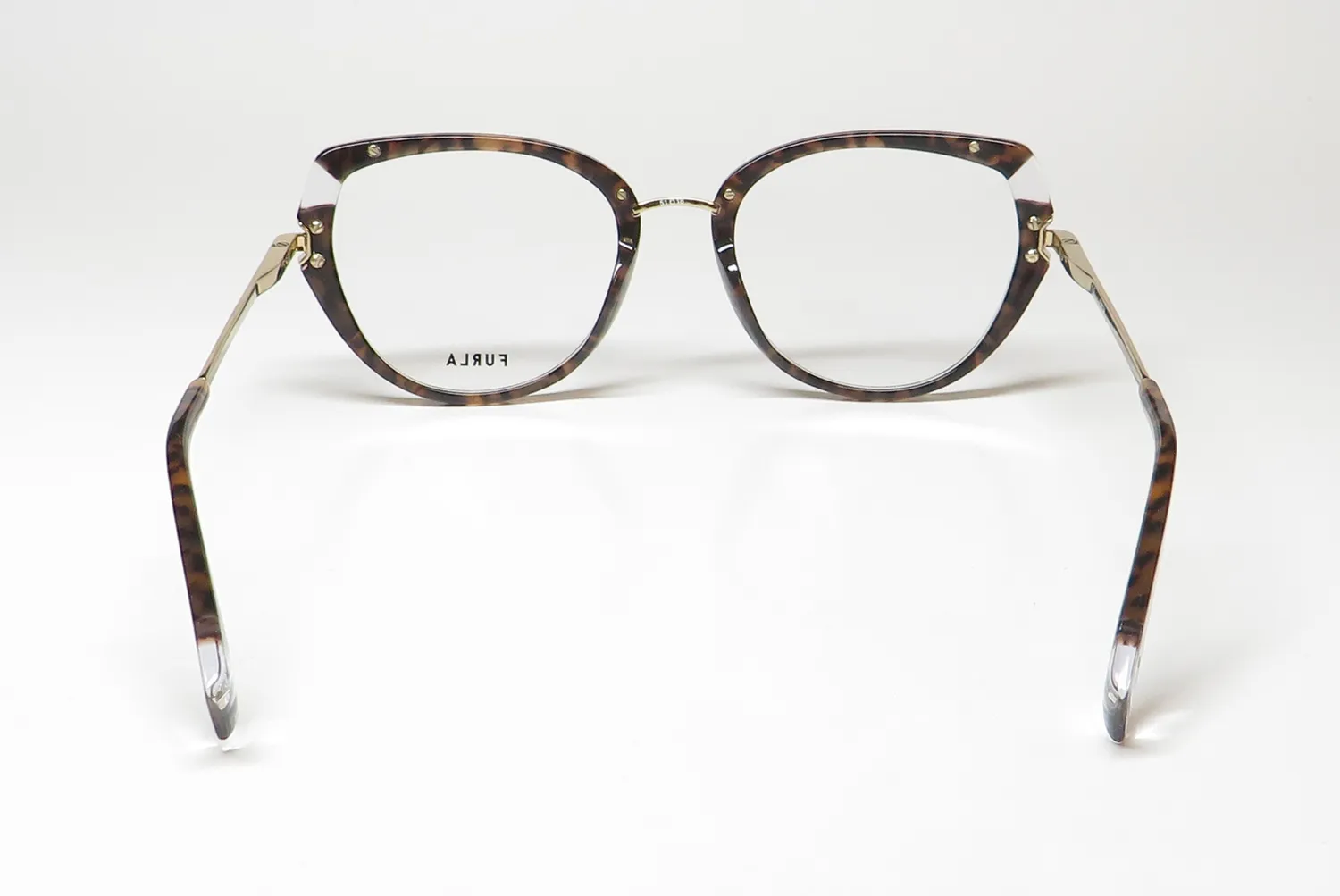 Furla Vfu500v 0802 Eyeglasses Yellow Brown Havana 51mm 5