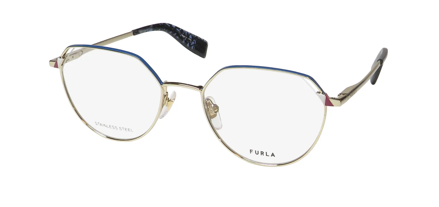 Furla Vfu502 0sna Eyeglasses Gold 52mm