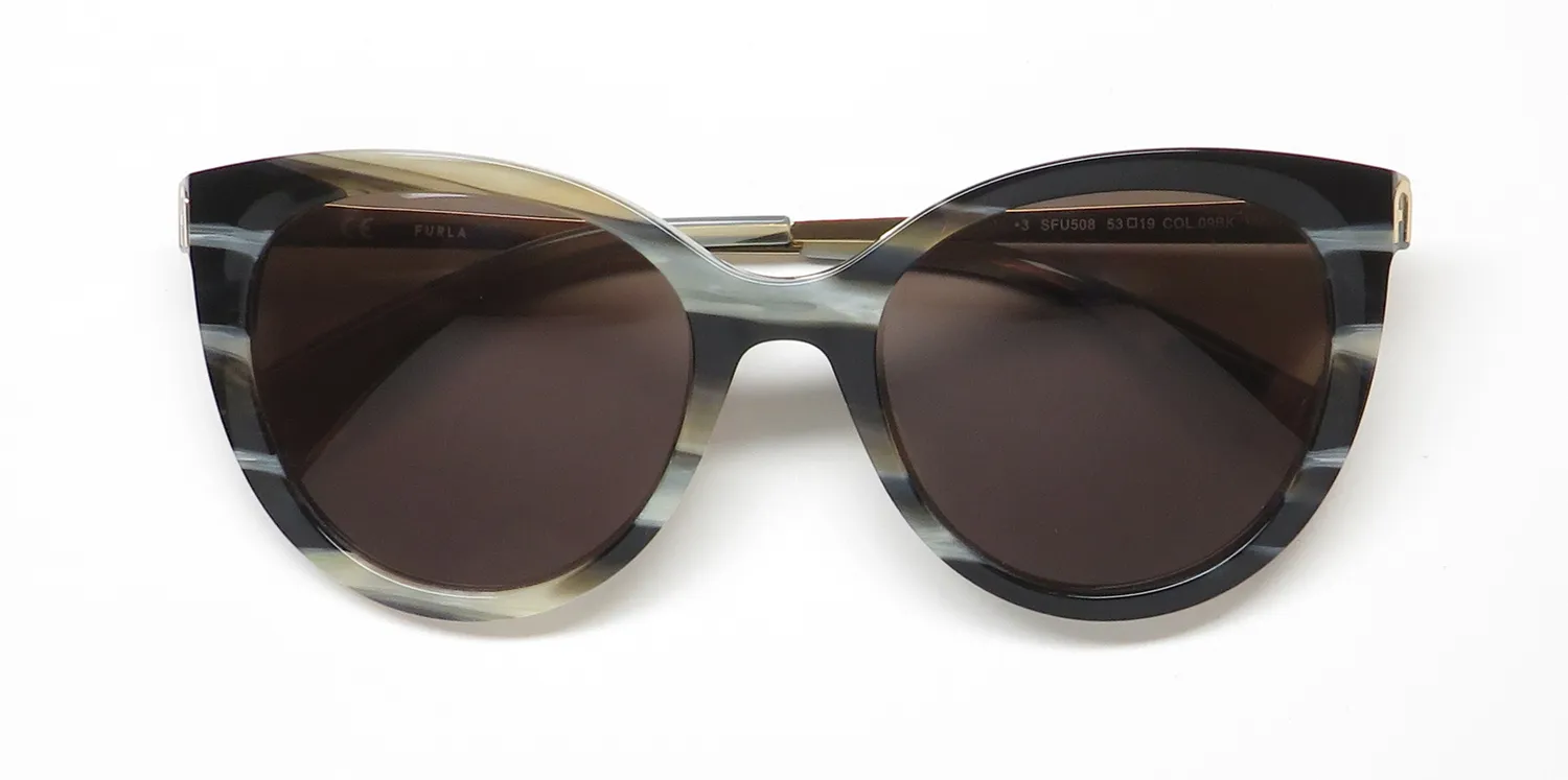 Furla SFU508 09bk Sunglasses Tortoise 53mm 2