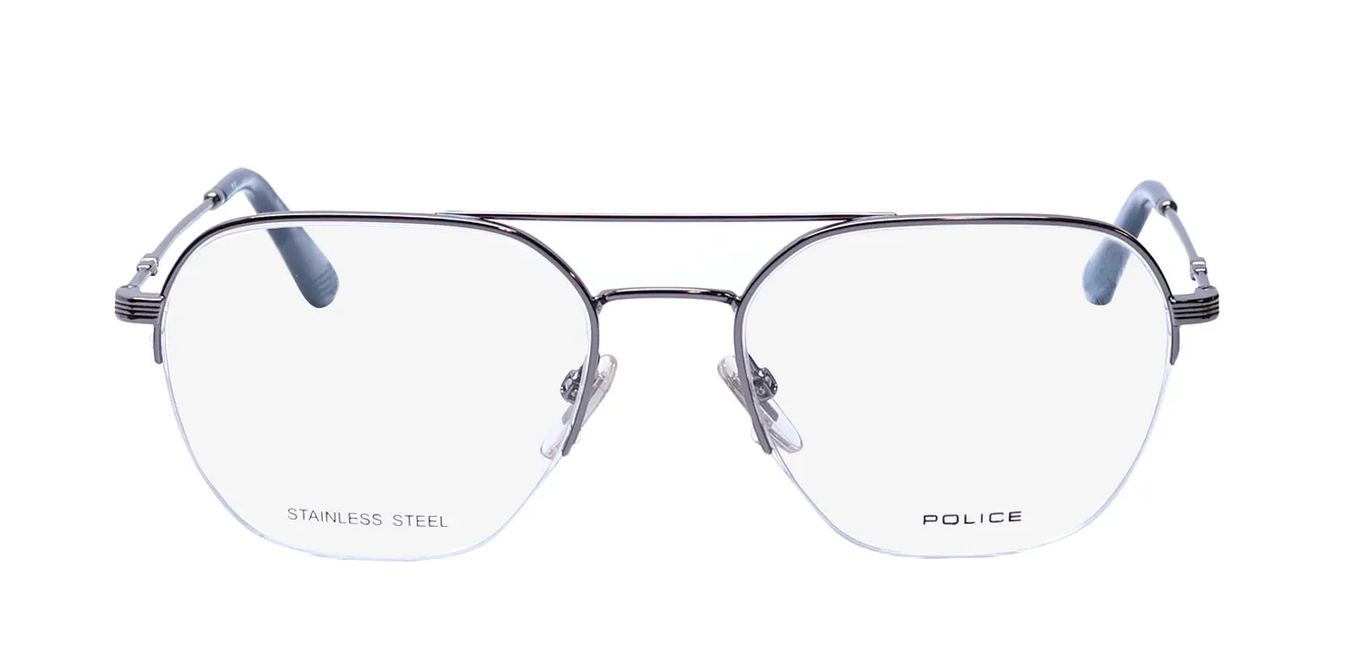 Police Vpld02 Origins Lite 9 509y Eyeglasses Silver 52mm 3
