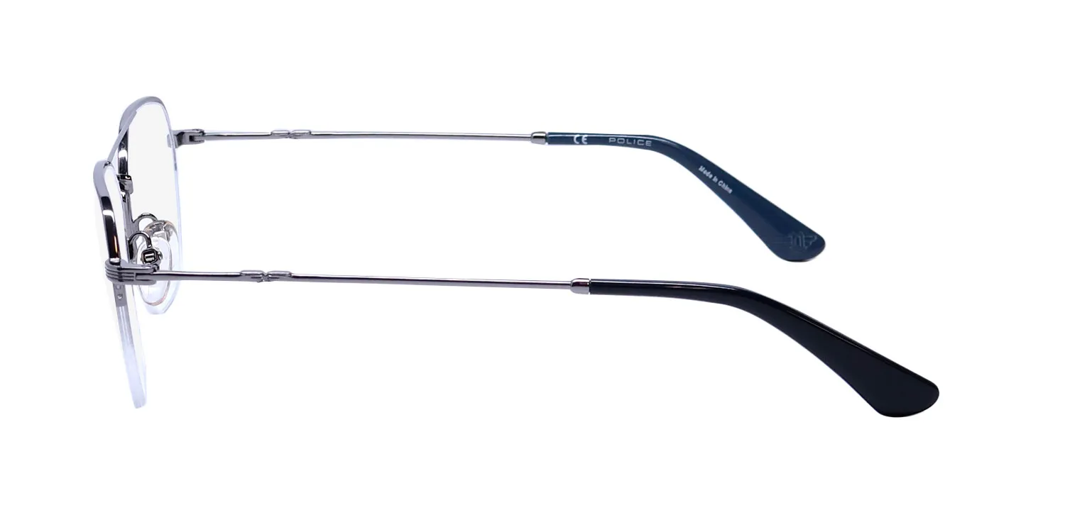 Police Vpld02 Origins Lite 9 509y Eyeglasses Silver 52mm 4