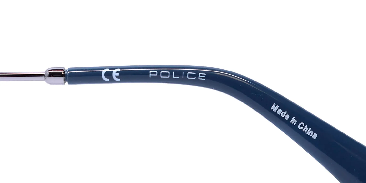 Police Vpld02 Origins Lite 9 509y Eyeglasses Silver 52mm 7