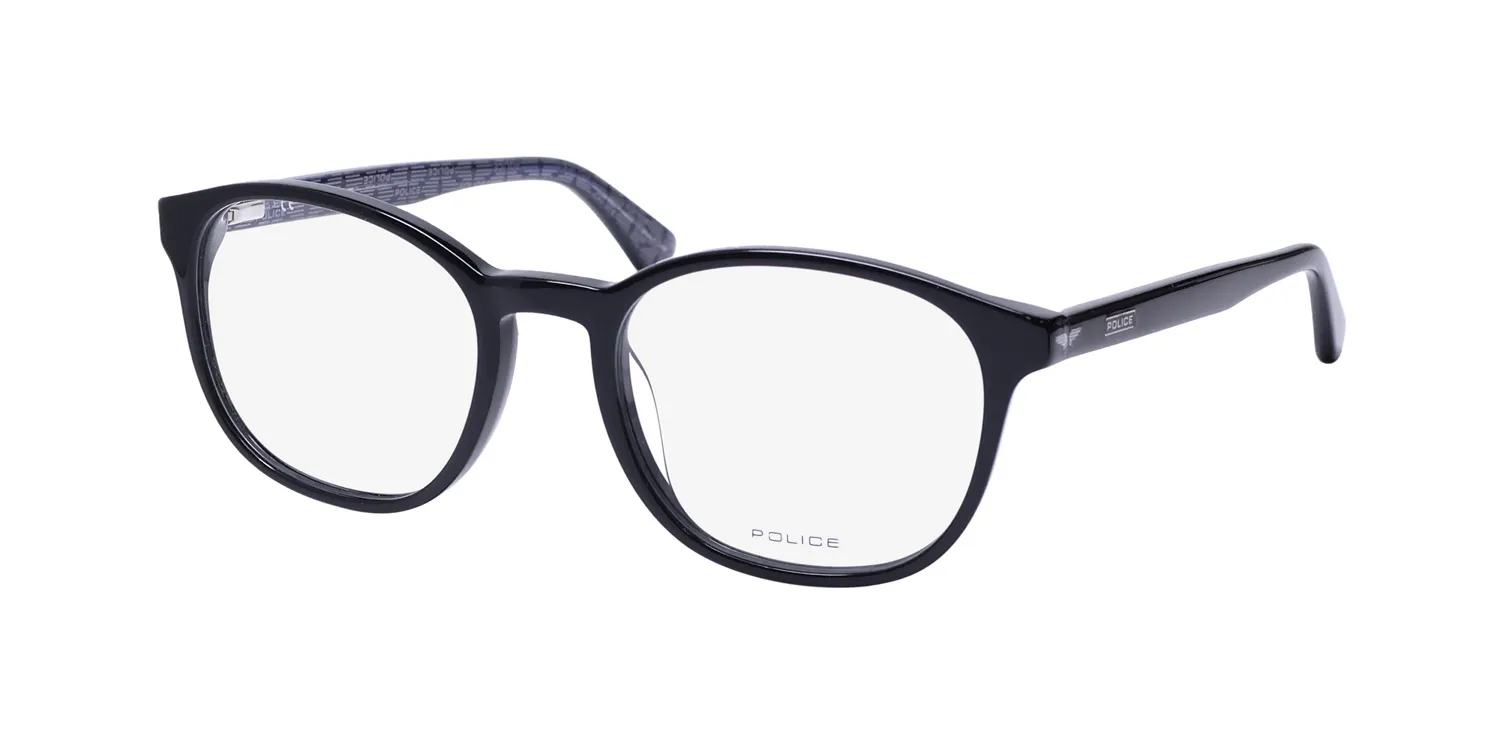 Police Vpld04 Hammer 2 0700 Eyeglasses Black 51mm Unisex
