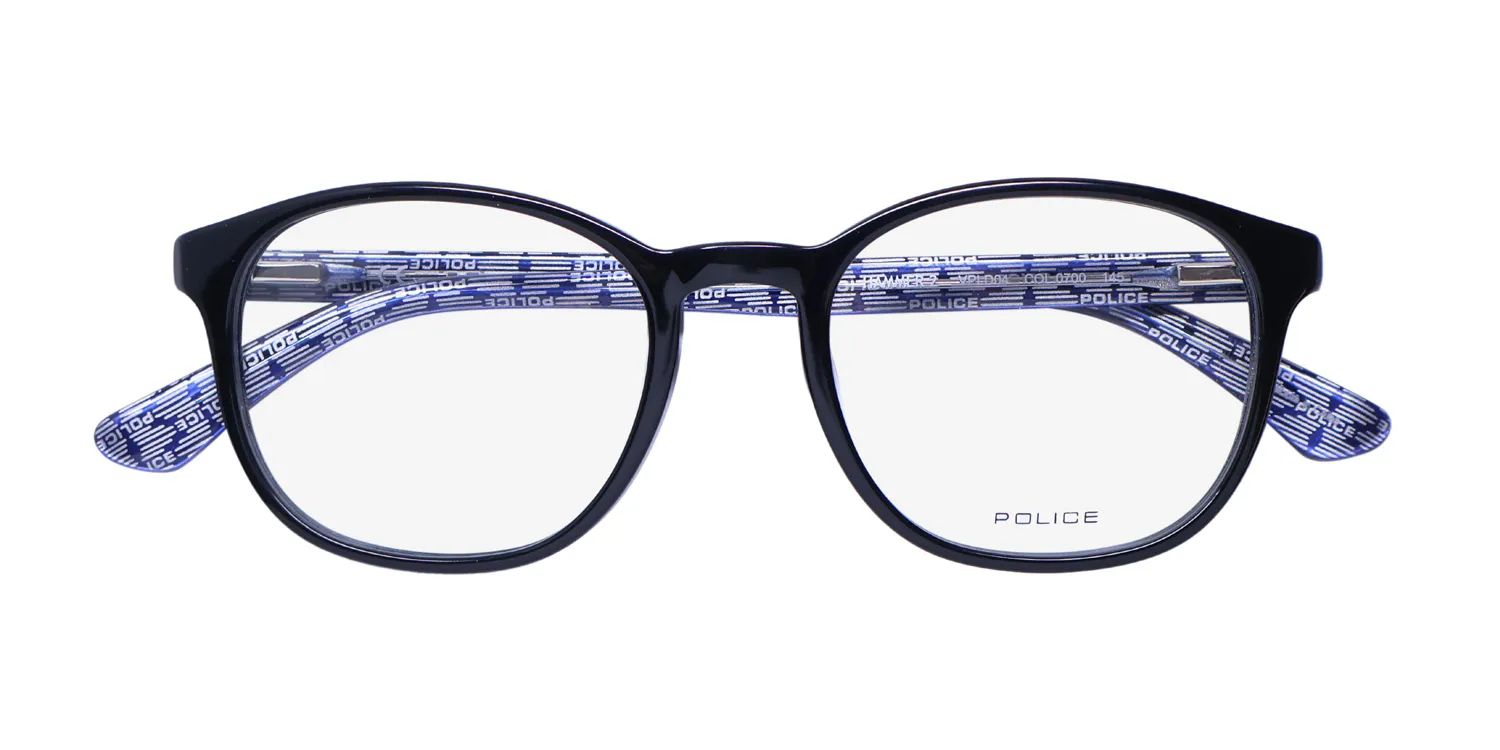 Police Vpld04 Hammer 2 0700 Eyeglasses Black 51mm Unisex 2
