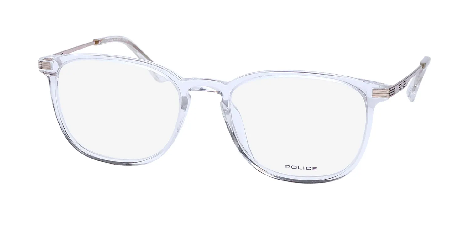 Police Vpld07 Code 1 0p79 Eyeglasses Crystal 52mm Unisex