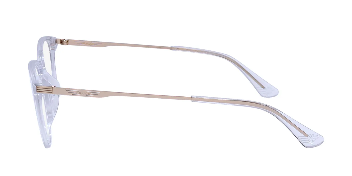 Police Vpld07 Code 1 0p79 Eyeglasses Crystal 52mm Unisex 4