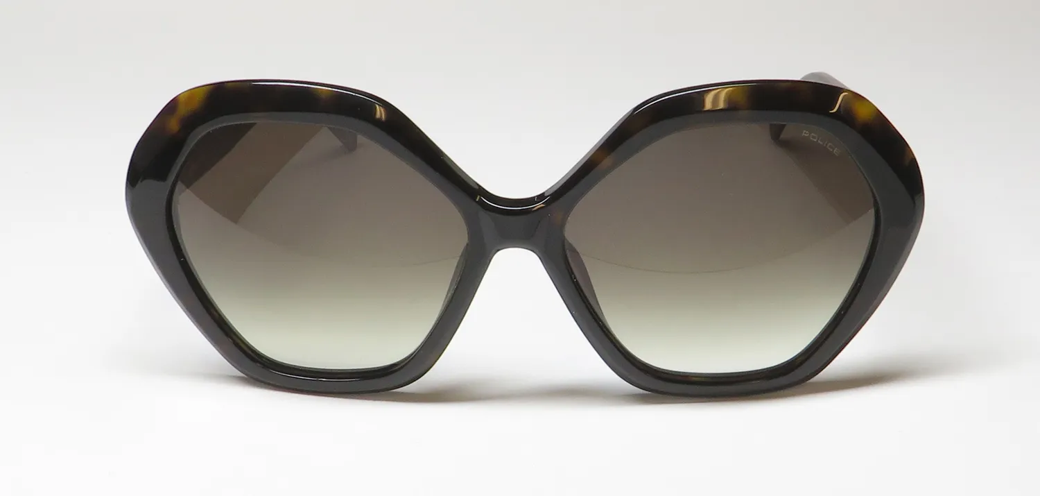 Police Spld29 0722 Sunglasses Shiny Dark Havana 57mm 3