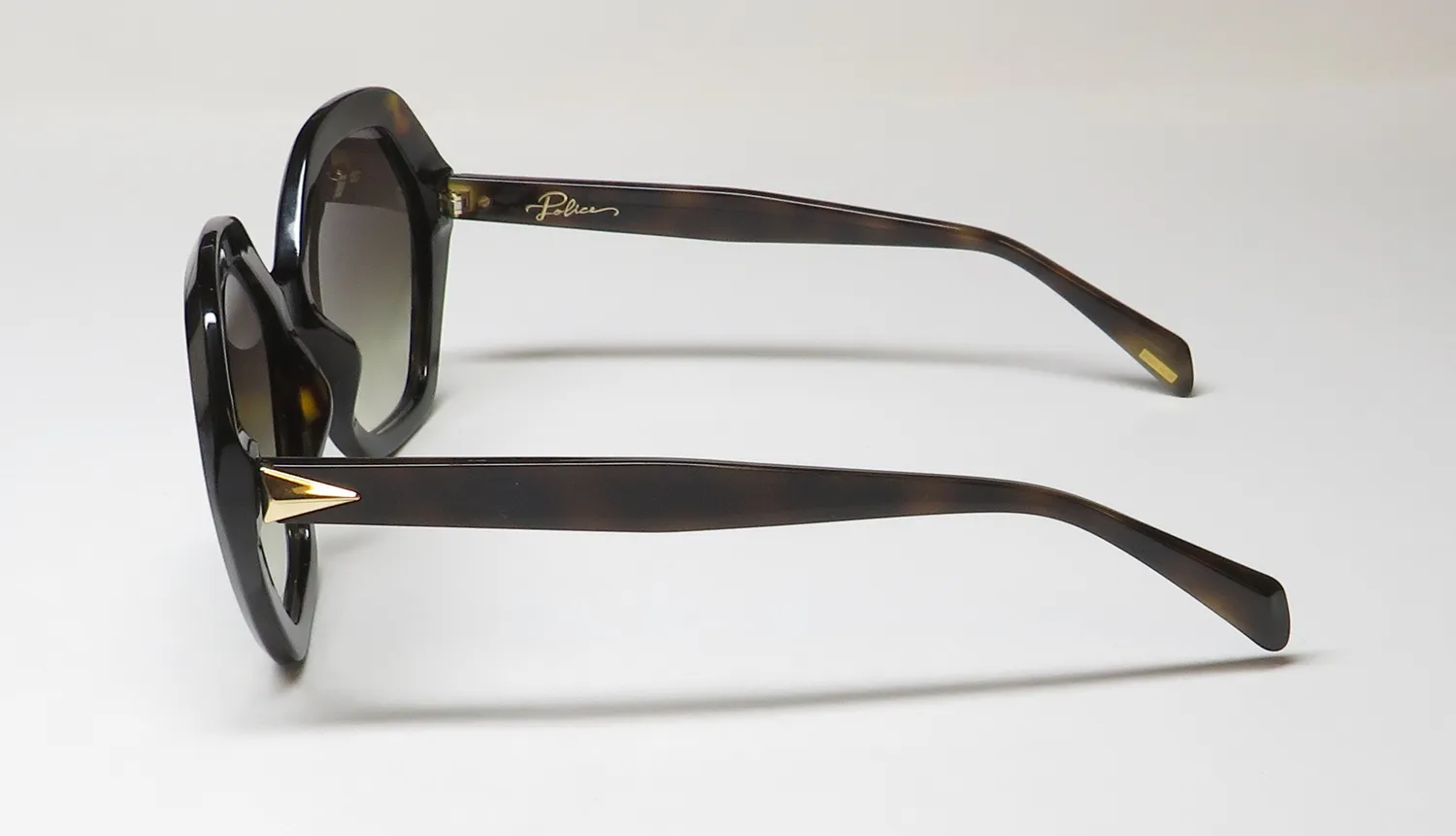 Police Spld29 0722 Sunglasses Shiny Dark Havana 57mm 4