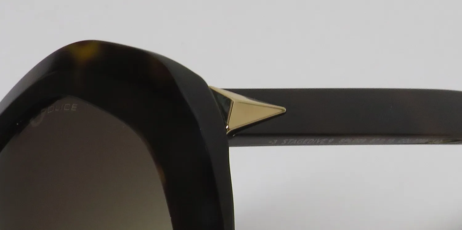 Police Spld29 0722 Sunglasses Shiny Dark Havana 57mm 6