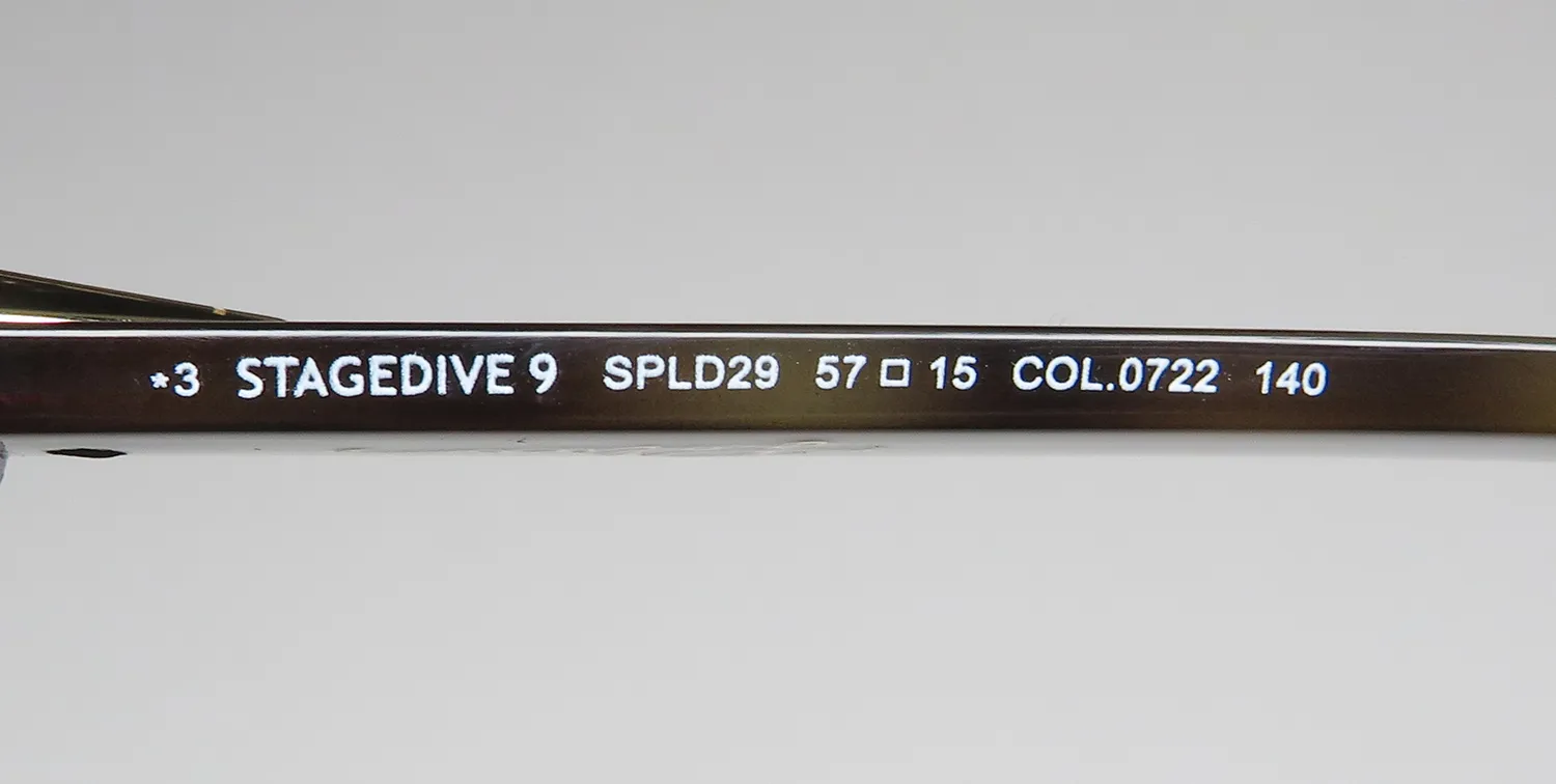 Police Spld29 0722 Sunglasses Shiny Dark Havana 57mm 8
